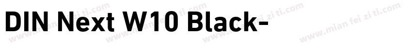 DIN Next W10 Black字体转换